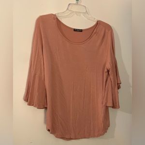 Long Sleeve Pink Blouse